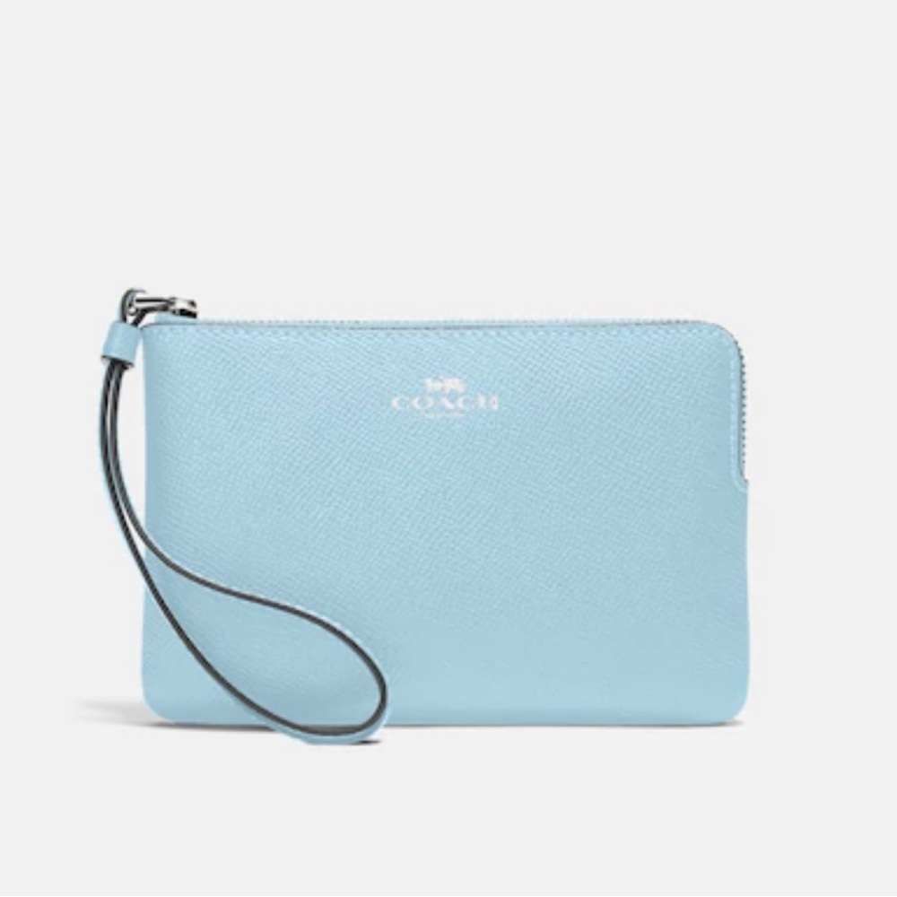 Coach Corner Zip Wristlet